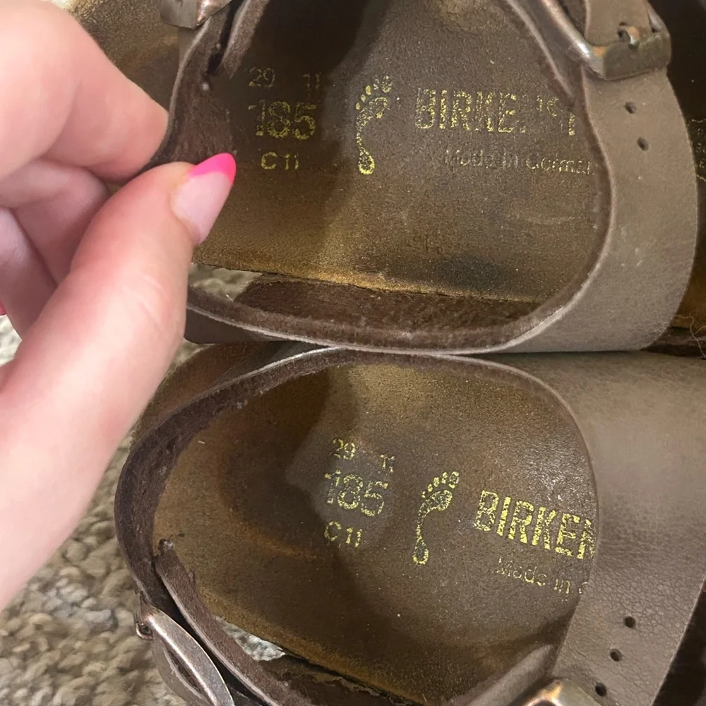 Birkenstock Brown Strap Adjustable Roma Sandal Mocha Outdoor Child's Size 11
